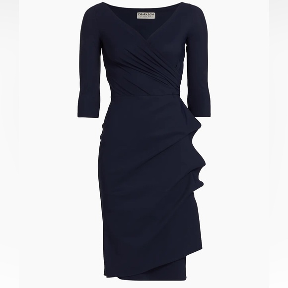 Chiara Boni La Petite Robe Florian Side Ruffle Dress 8 - Picture 1 of 10